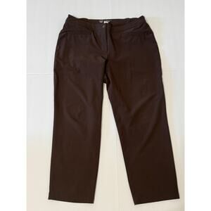 Chico's Zenergy Lightweight Expresso Brown Capri Pants, Size 2 Short